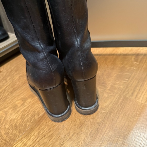 Celine wedges black boots size 39 - Picture 2 of 8